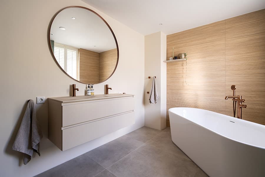 Badkamertrends 2025 voor kleine en grote badkamers