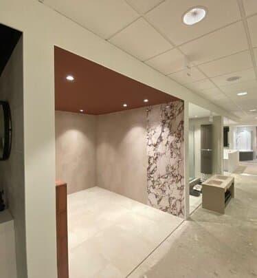 Speels effect met tegels