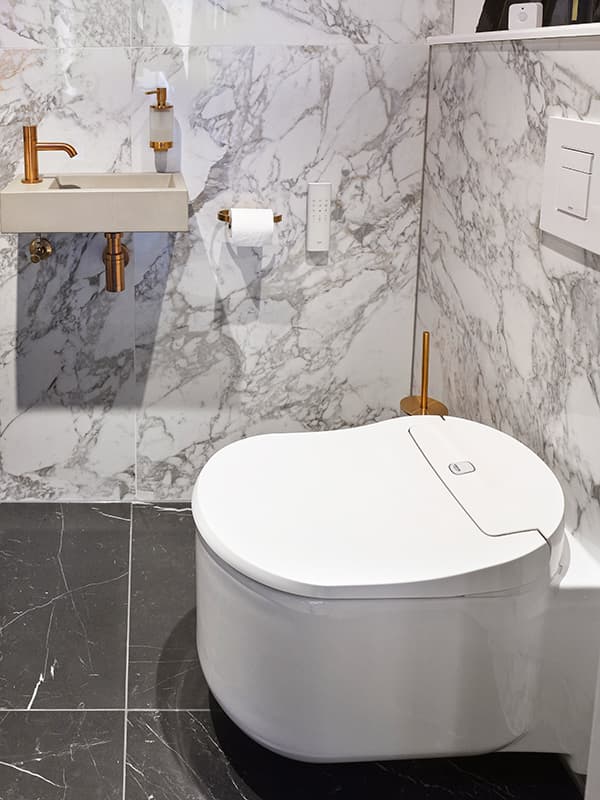 Randloos toilet