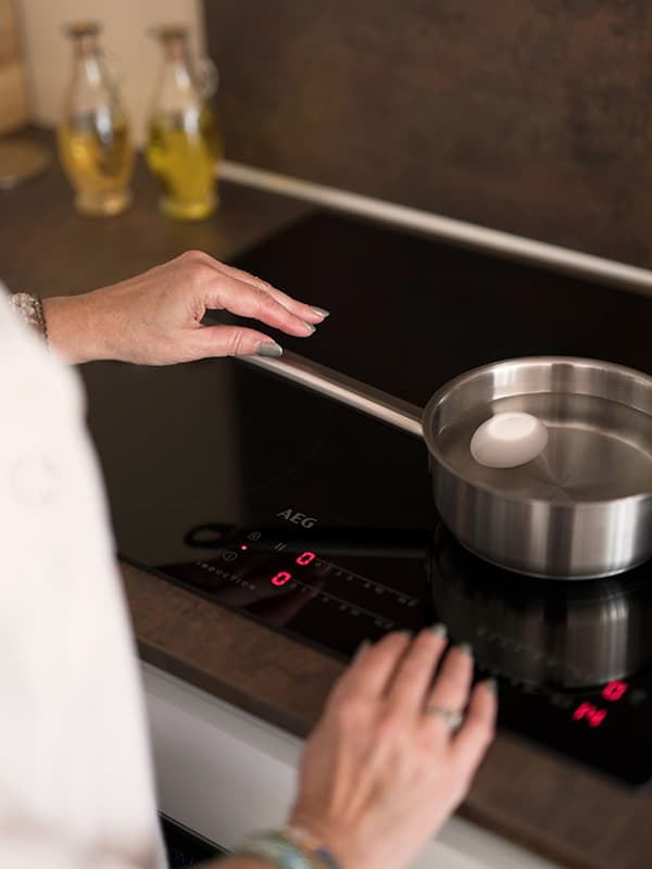 Inductiekookplaat in de keuken