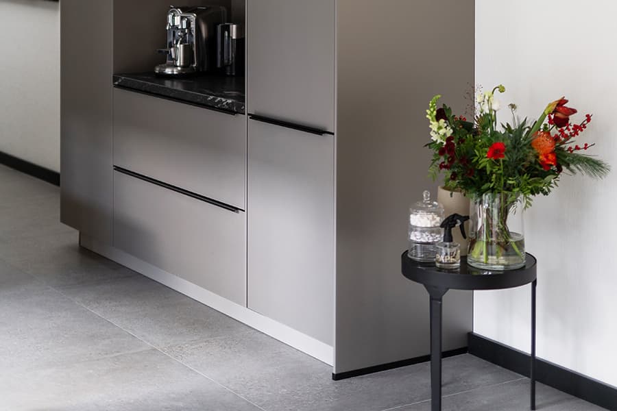 Tegelvloer in de keuken