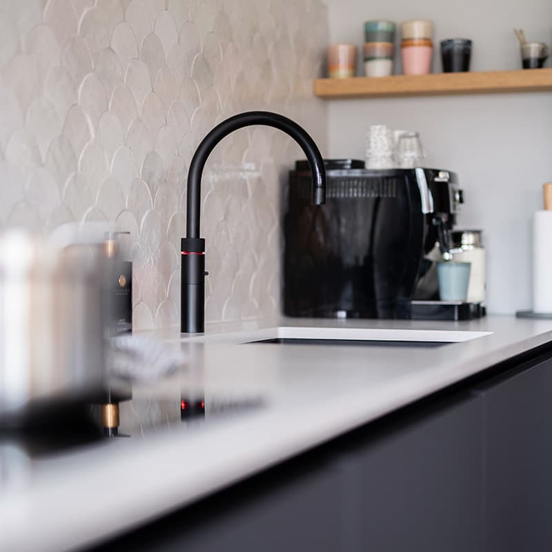 Kokend water kraan in keuken