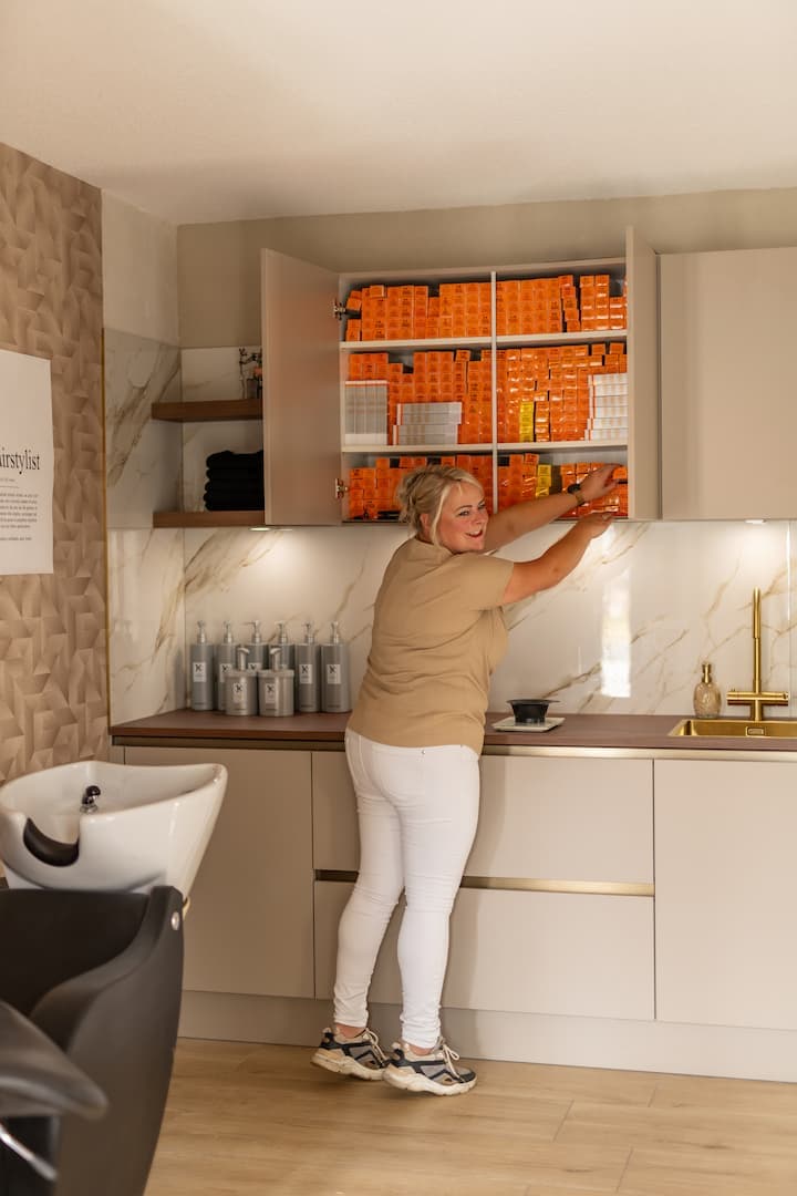 Keuken in de salon