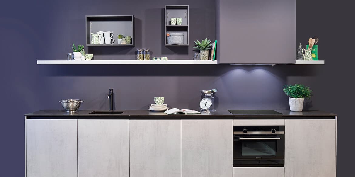 Blauwe keuken