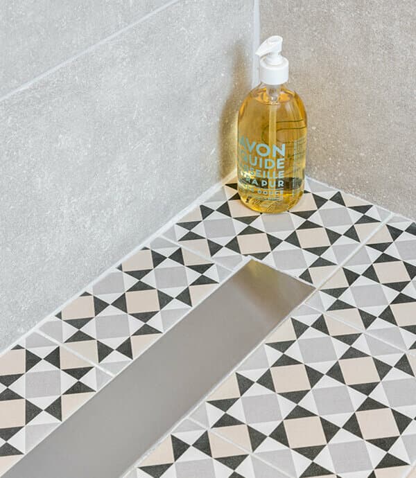 Tegelcombinatie in de badkamer