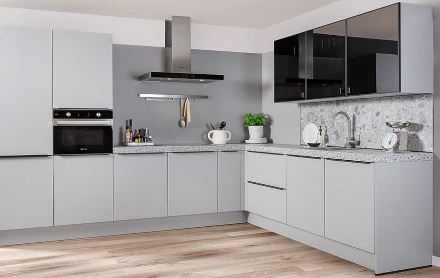 Keuken met terrazzo tegels