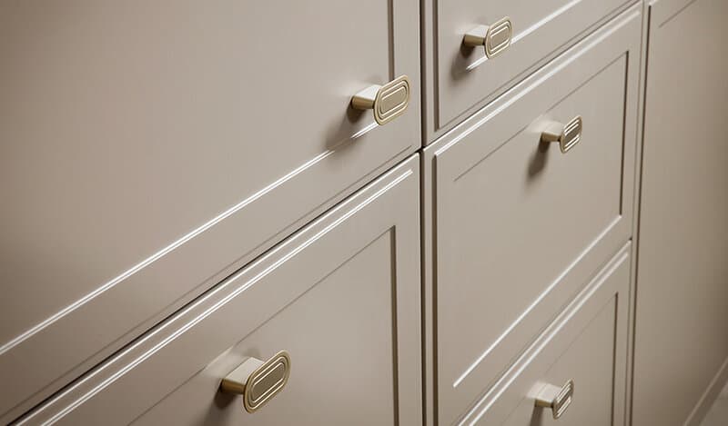 Keukenkastjes met knoppen