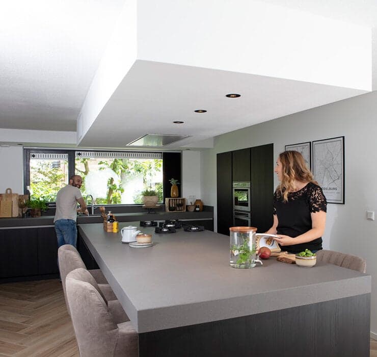 Open keuken met eiland